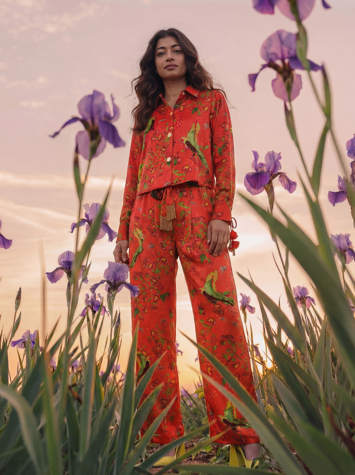 The Maya Collection - Joyful Parakeet Print Garments