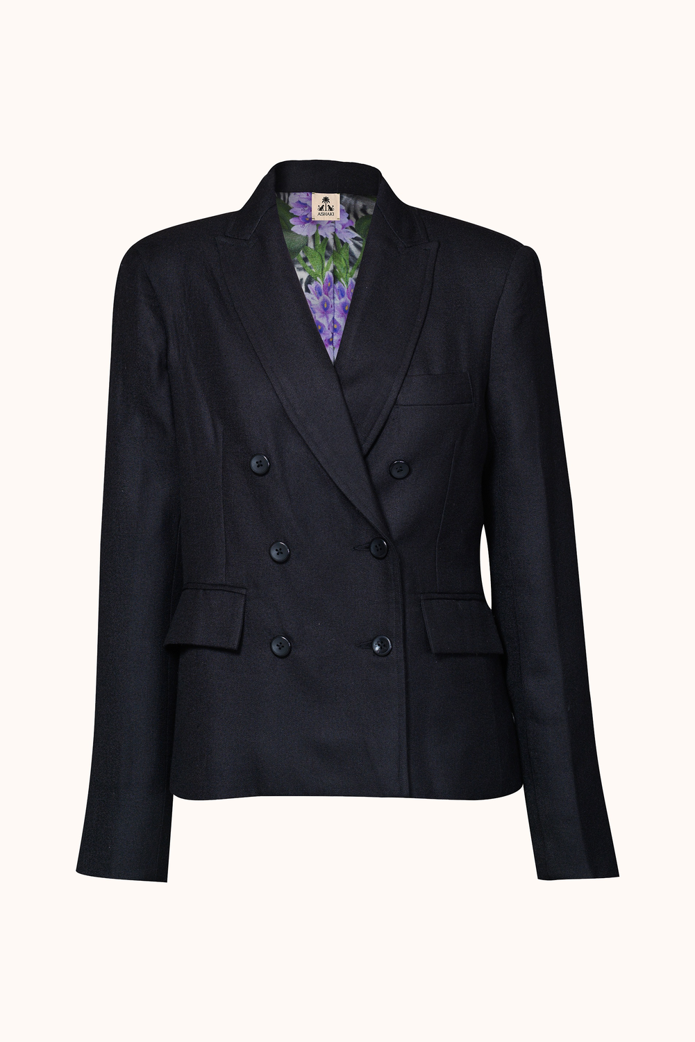 Black Linen Blazer, Ananda