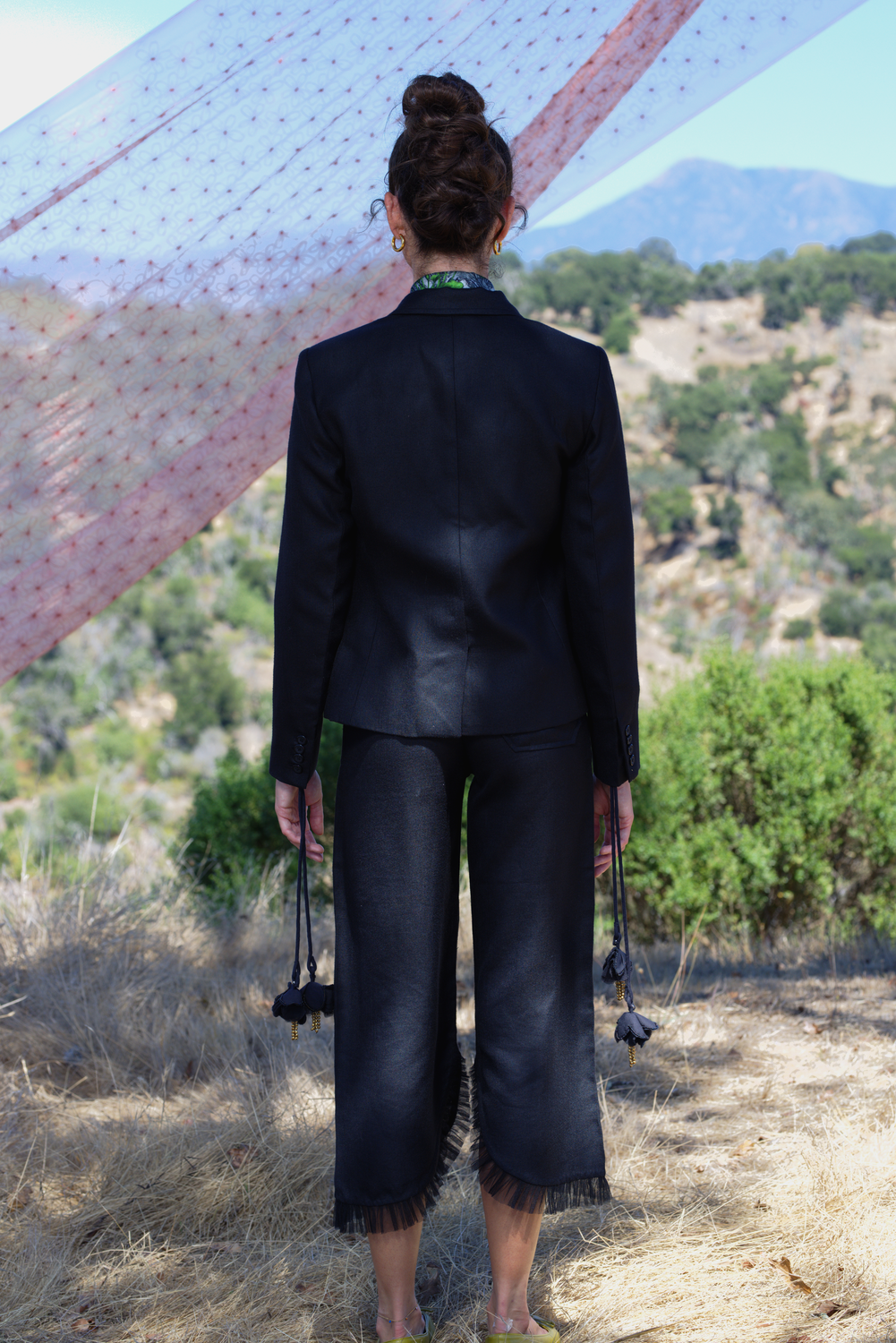 Black Linen Blazer, Ananda