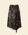 Floral patterned skirt on a beige background
