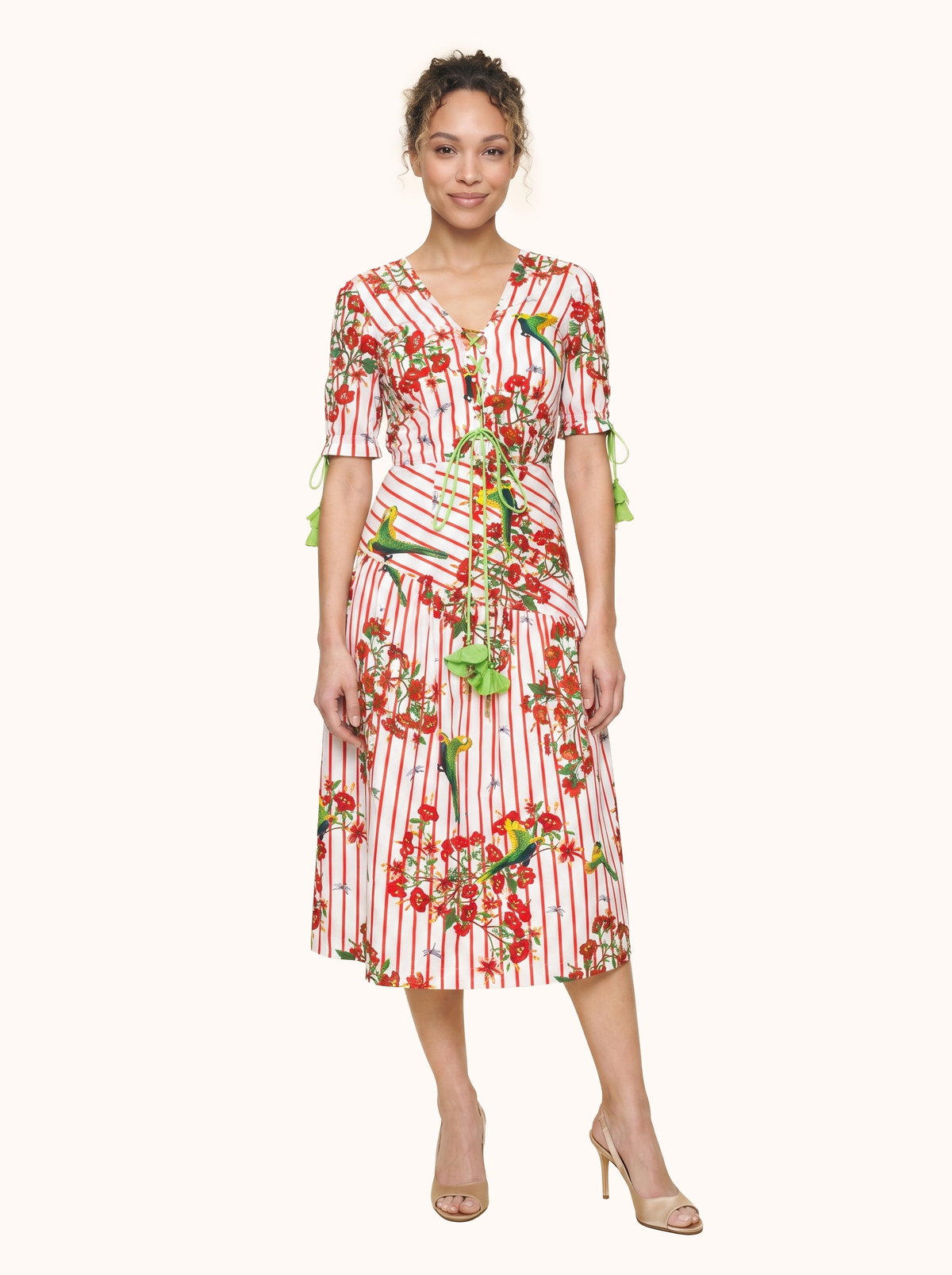 The Maya Striped Cotton Dress