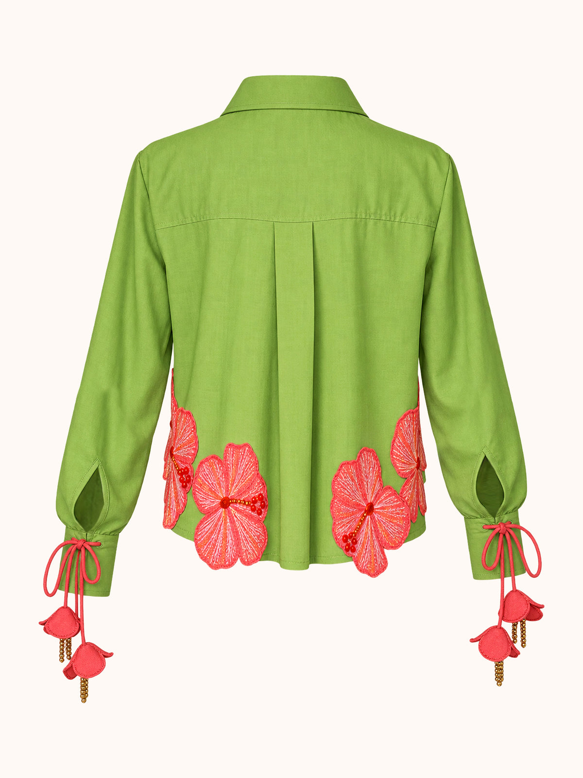 Ashaki The Prana Bloom Linen Shirt - ghost mannequin back
