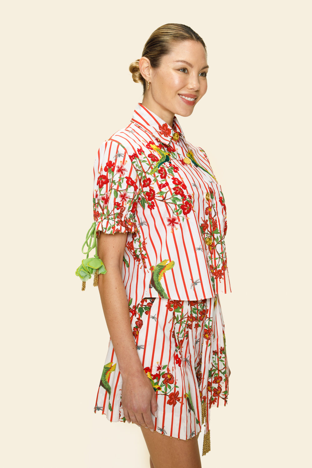 The Maya Striped Cotton Shirt