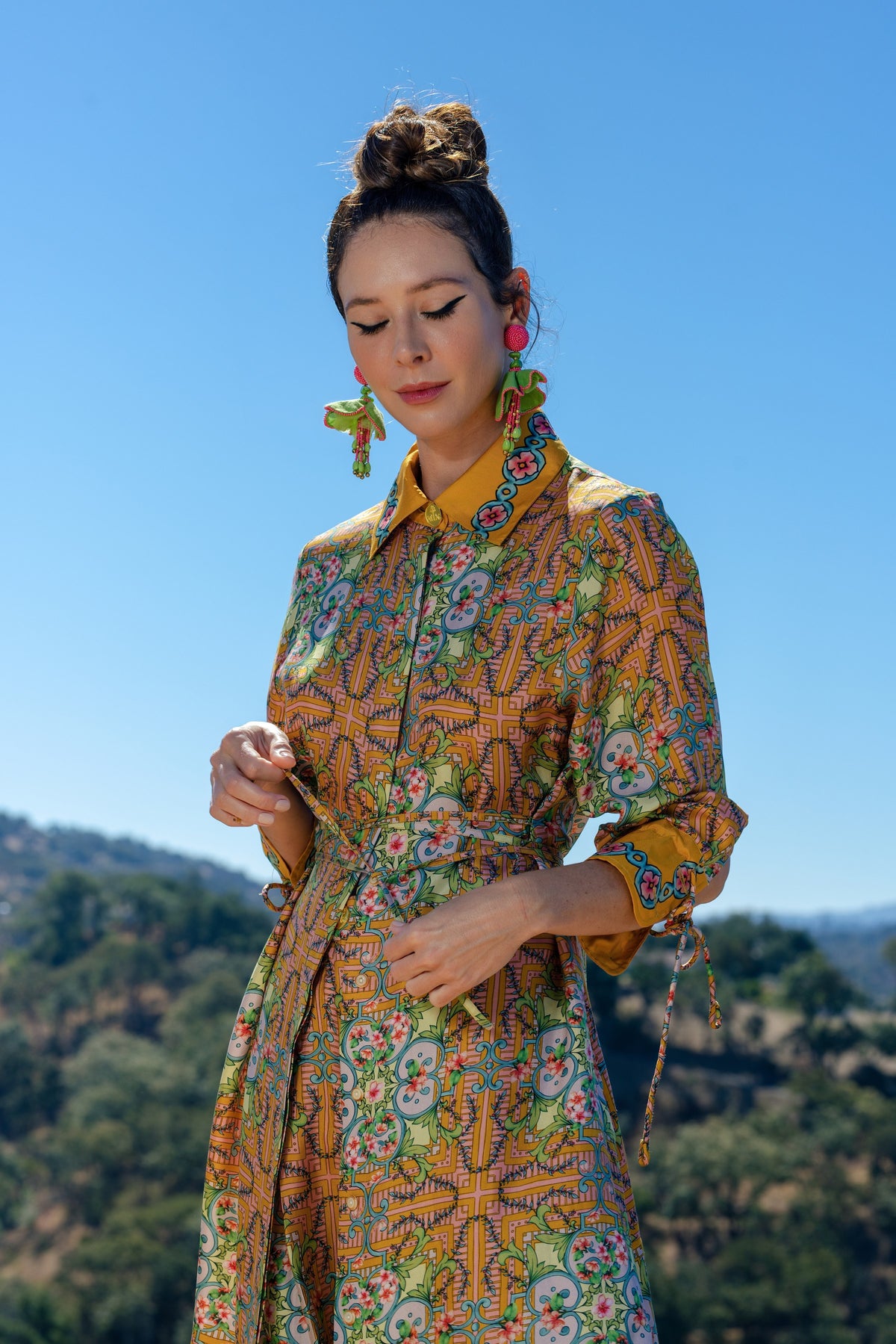 English Bloom Resort Shirtdress, campaign look 16