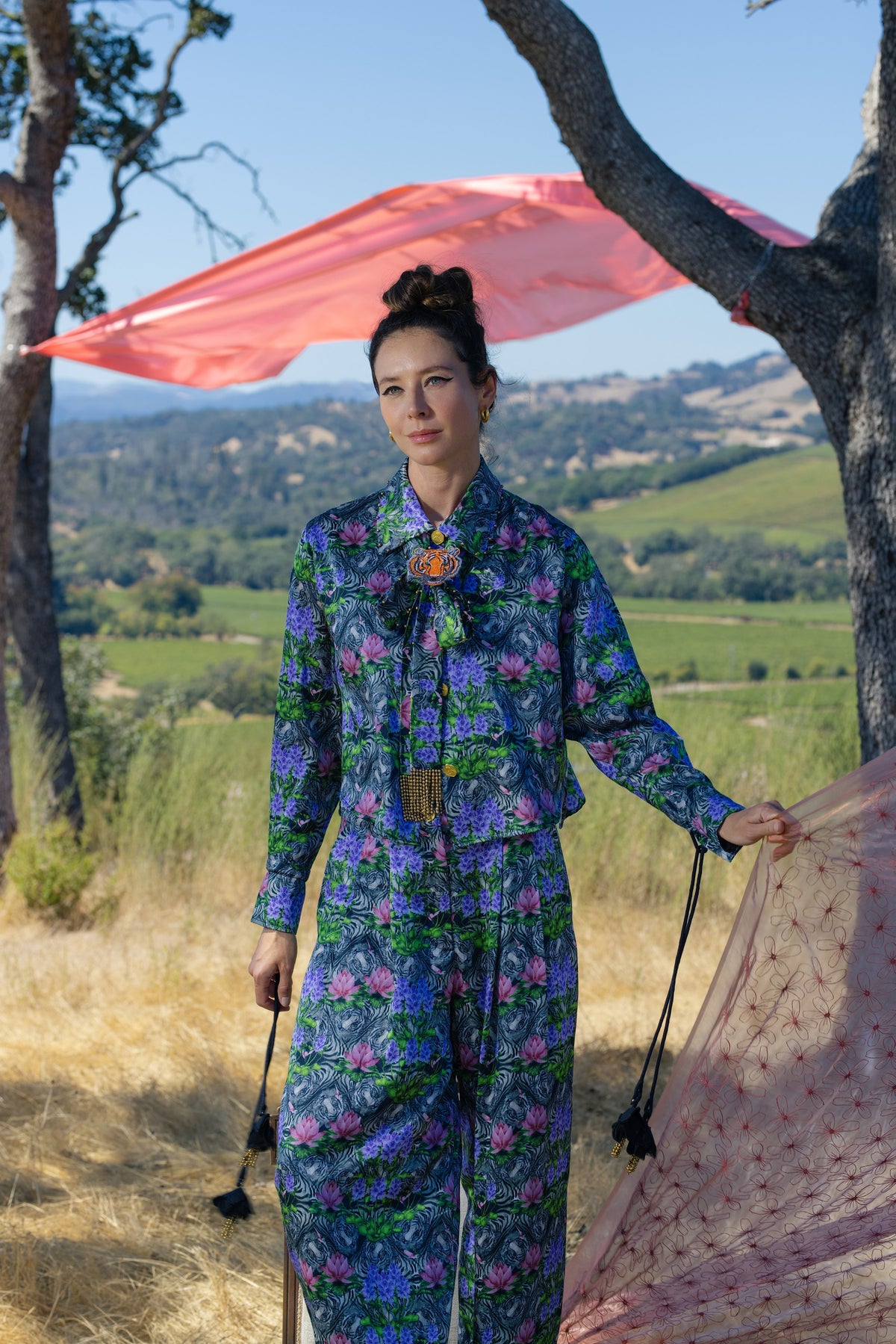 Tiger Garden Viscose Blouse, campaign look 23