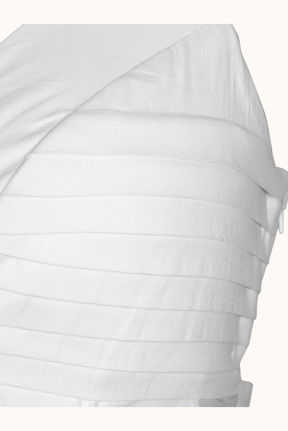 Adhara White Pleated Sleeveless Top