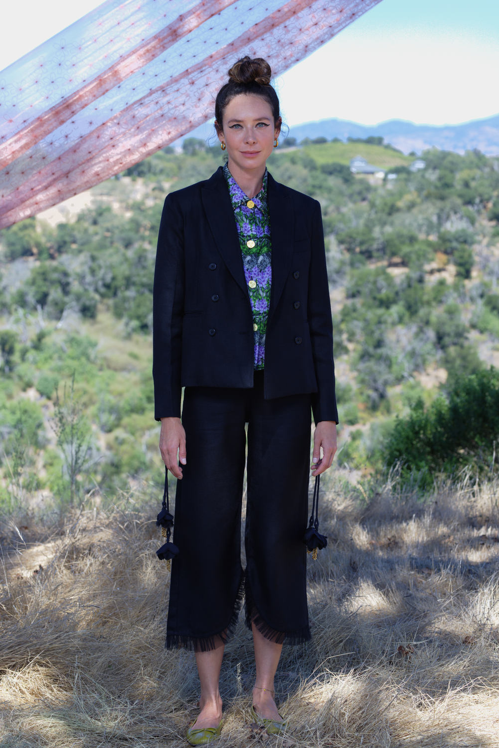 Black Linen Blazer, Ananda