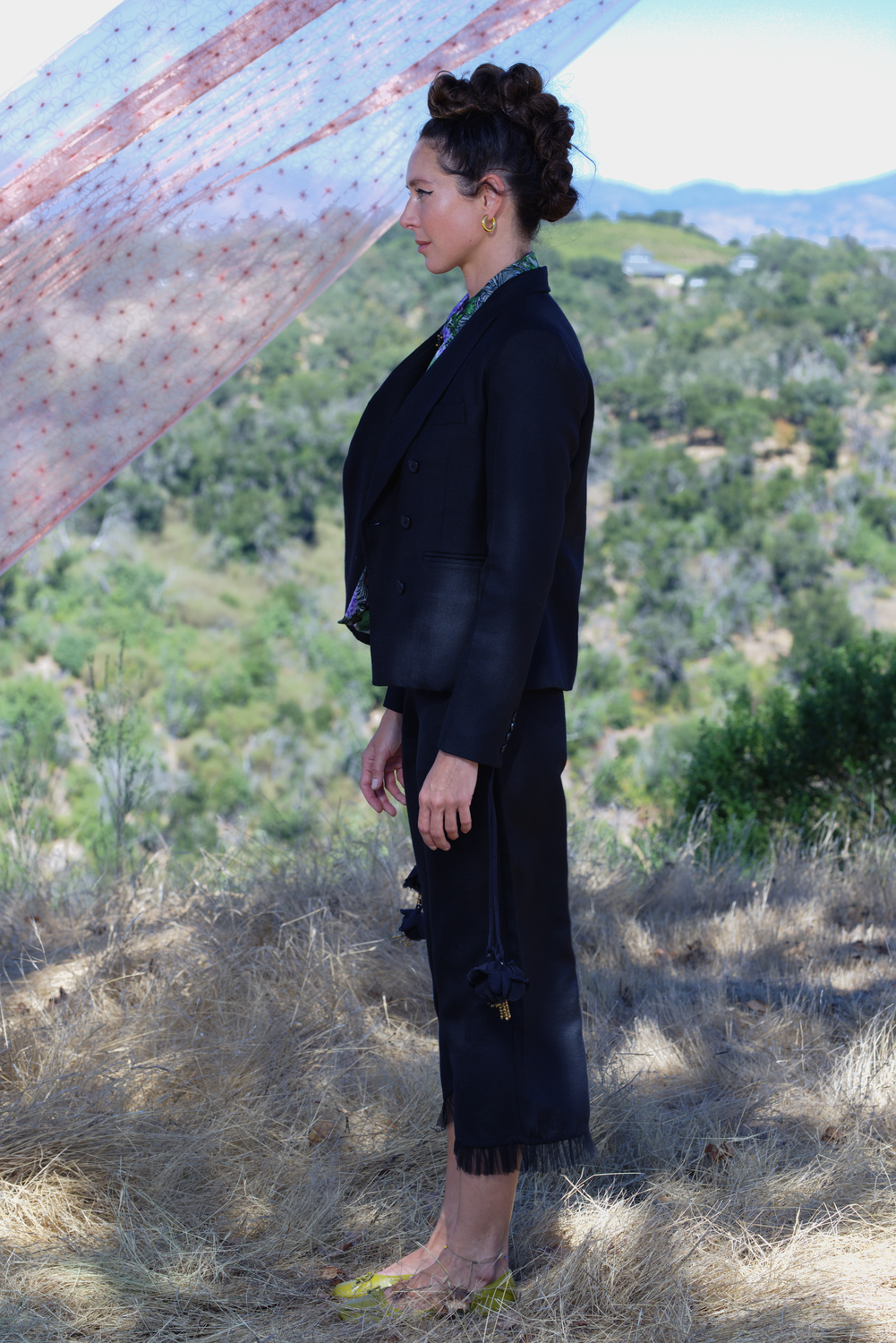 Black Linen Blazer, Ananda