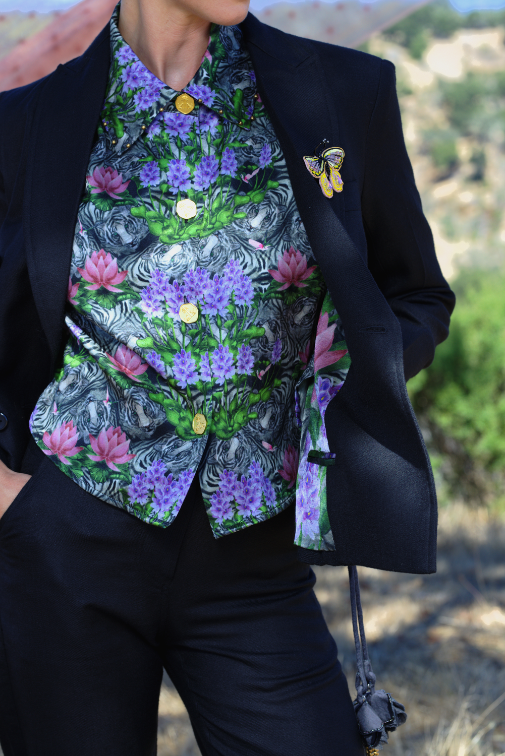 Black Linen Blazer, Ananda
