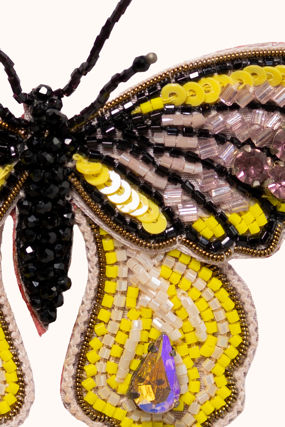 Butterfly Beaded Hair Clip