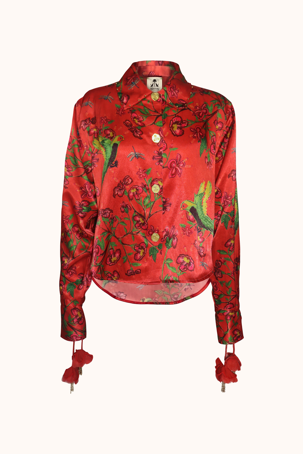 Red Oversized Shirt Maya