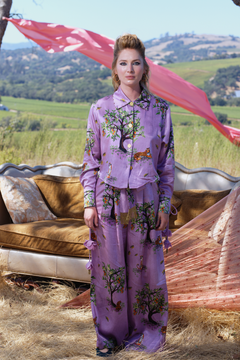 Tiger Lilac Shirt Oversized Shanti
