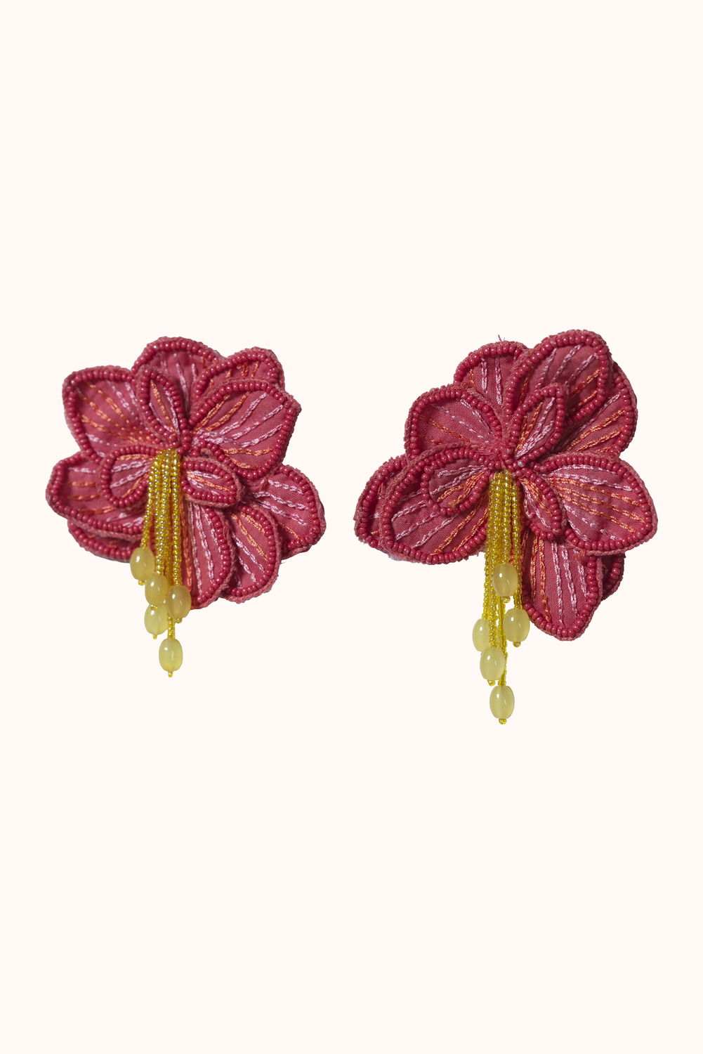 Statement Hibiscus Earrings Maya-Prana