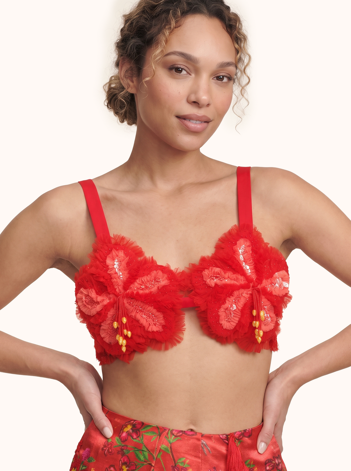 The Maya Hibiscus Bra Top