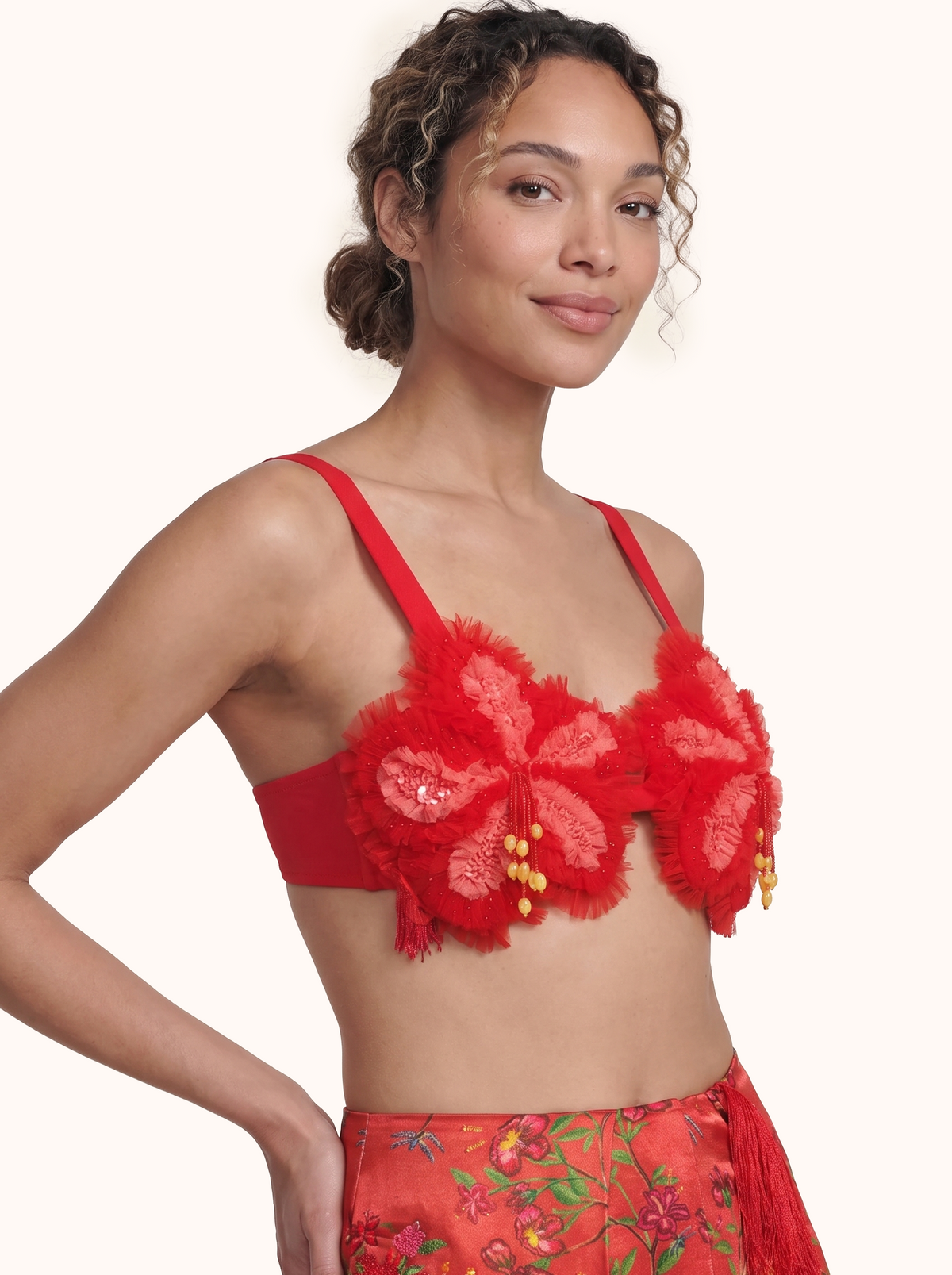 The Maya Hibiscus Bra Top