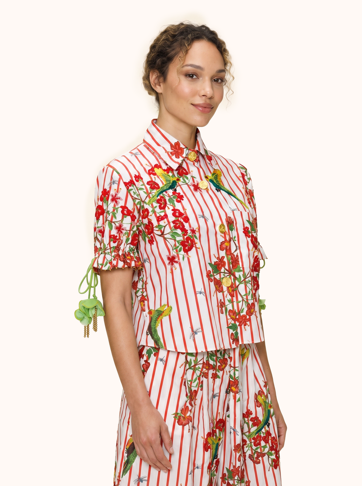 The Maya Striped Cotton Shirt
