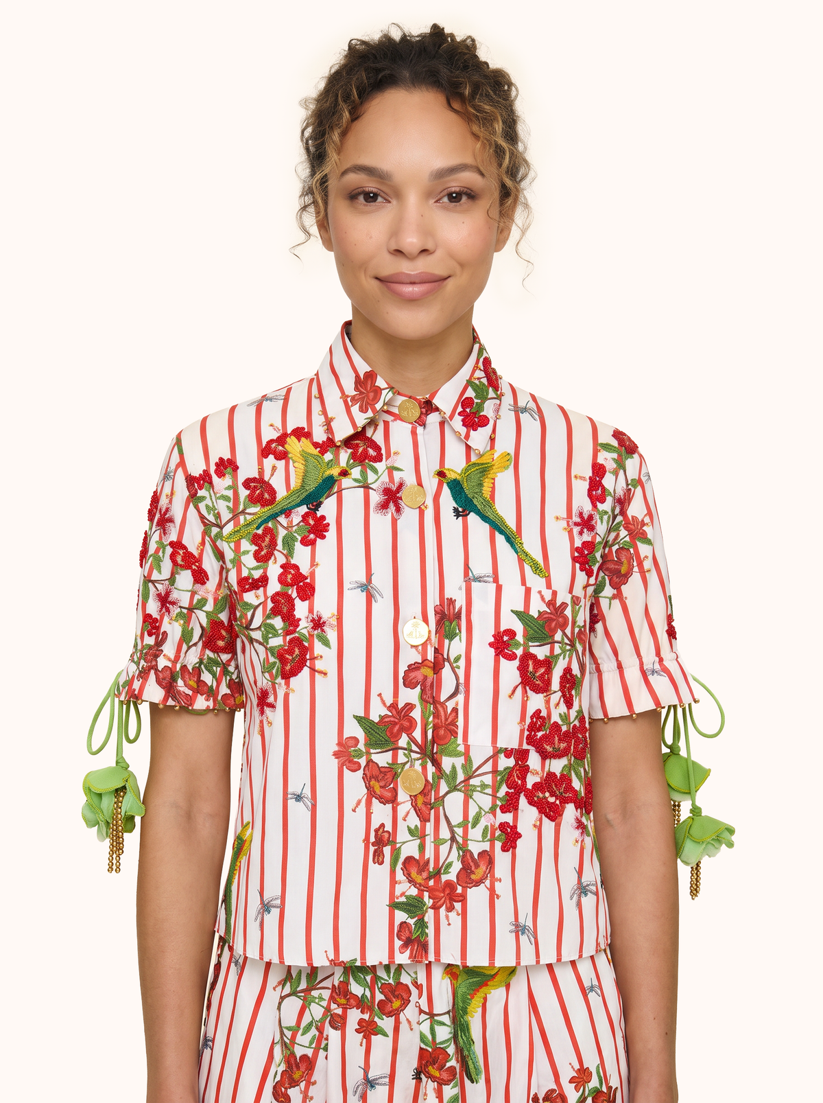 The Maya Striped Cotton Shirt