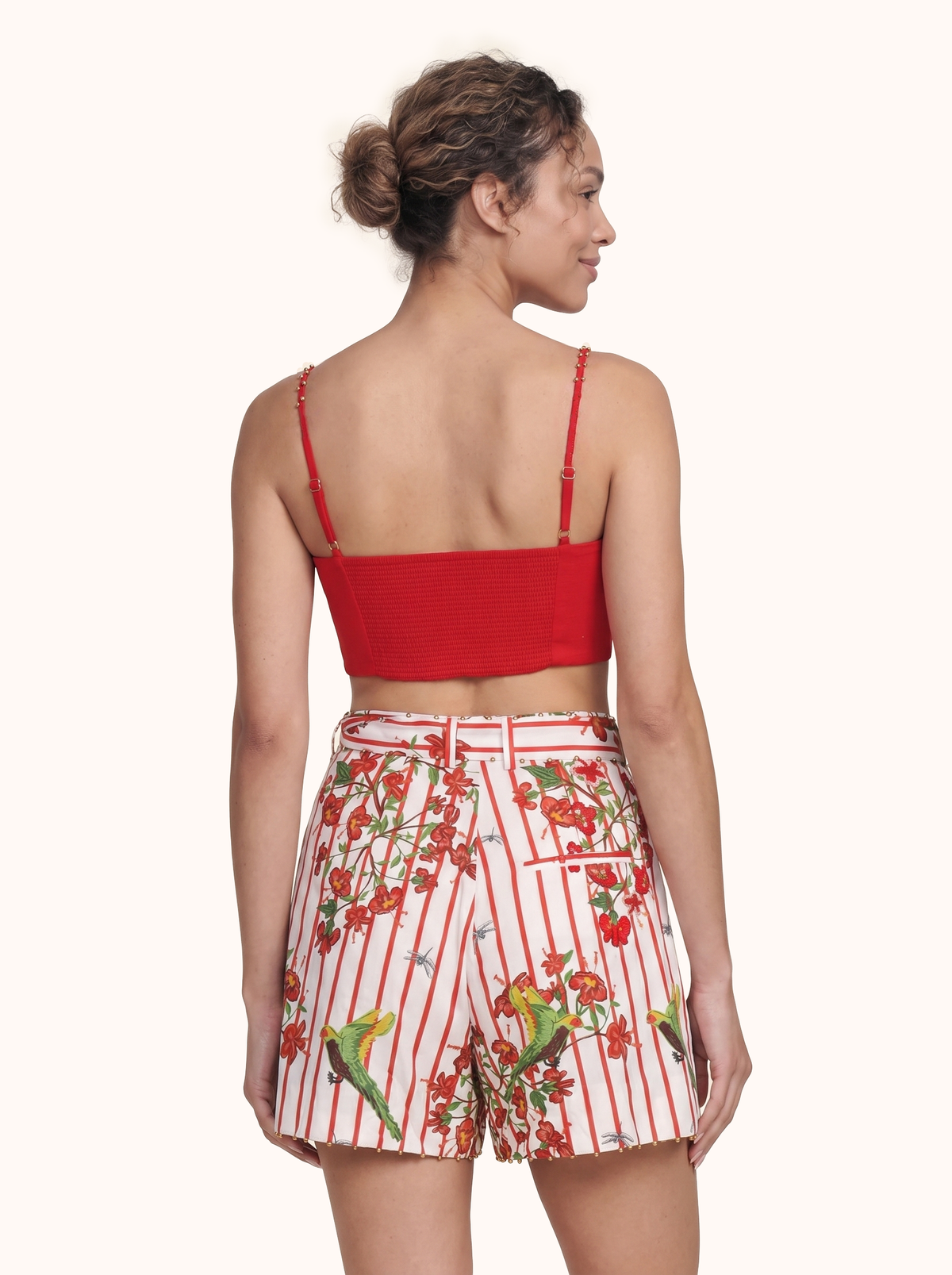 The Maya Striped Cotton Short