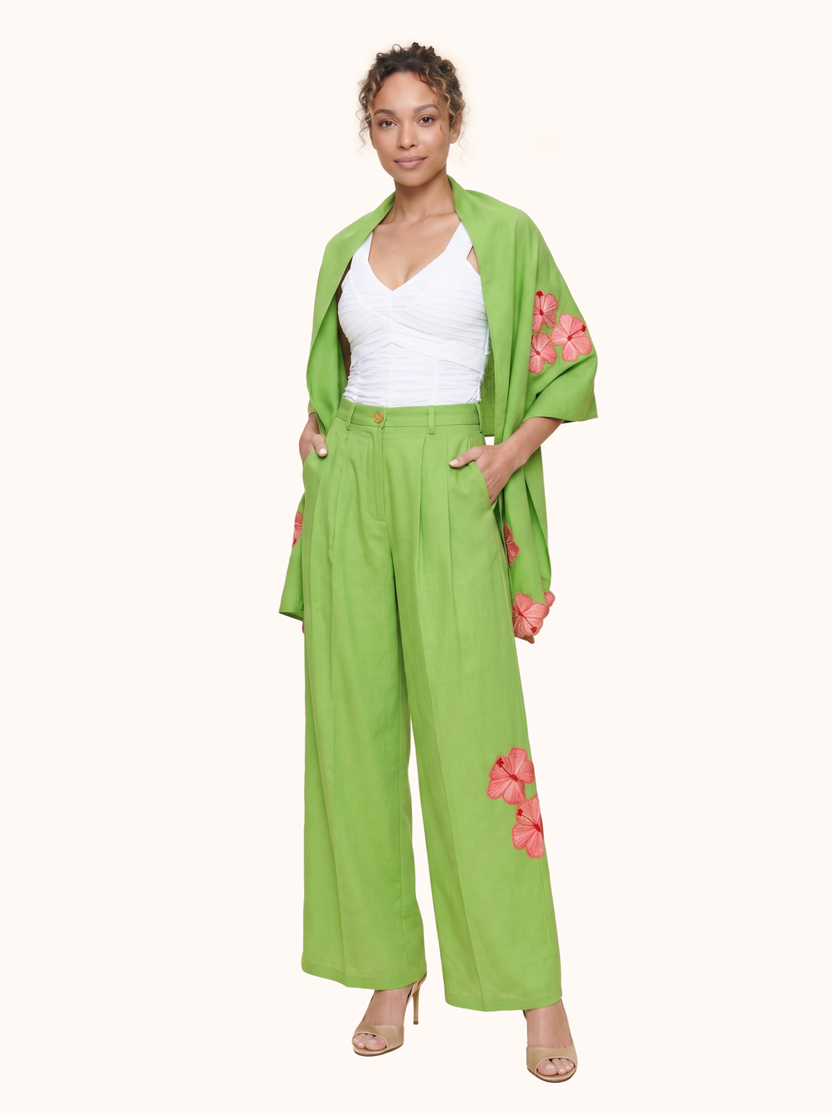 The Prana Bloom Linen Wrap