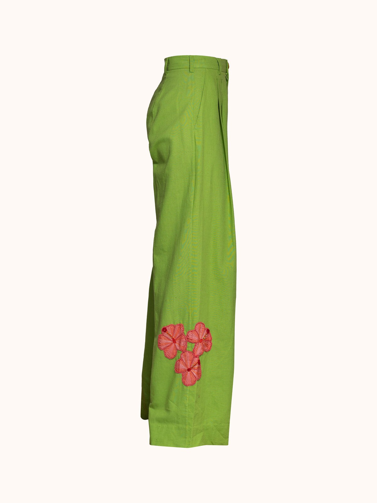 Ashaki The Prana Bloom Linen Pant - ghost mannequin side, alternate