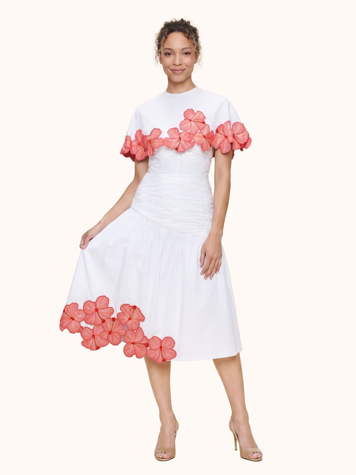The Prana Bloom White Cotton Skirt